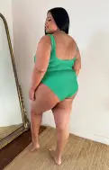 The Scrunch One Piece ~ Sea Green Scrunch(XS)