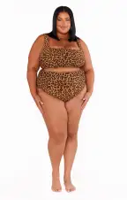 Sail Bottom ~ Leopard Contour Scrunch(XS)