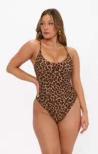 Positano One Piece ~ Leopard Contour Scrunch