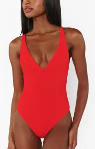 Cape May One Piece ~ Hot Tamale Red Scrunch(XS)