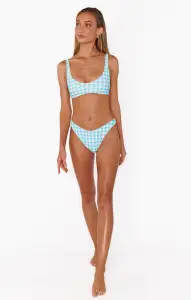 Sanibel Top ~ Reversible Bouquet Gingham(XS)