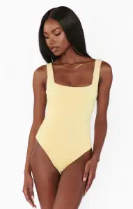 The Scrunch One Piece ~ Butter Yellow Scrunch(XS)