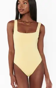 The Scrunch One Piece ~ Butter Yellow Scrunch(XS)