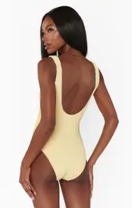 The Scrunch One Piece ~ Butter Yellow Scrunch(XS)