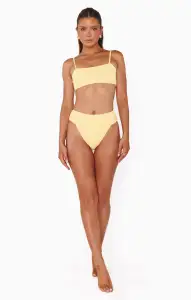 Destin Top ~ Butter Yellow Scrunch(XS)