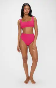 Hot Tub Top ~ Dragonfruit Scrunch(XS)