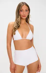 Tides Top ~ White Mini Ruffles(XS)