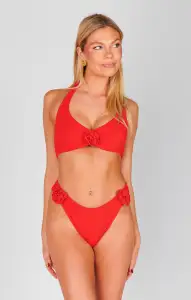 Malta Top ~ Hot Tamale Red Scrunch(XS)