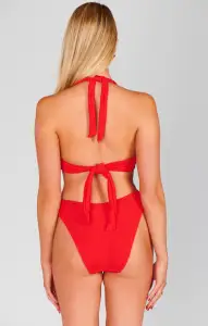 Malta Top ~ Hot Tamale Red Scrunch(XS)