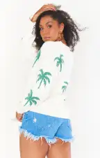 Gilligan Sweater ~ Palm Tree Knit(XS)