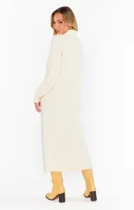Montreal Midi Dress ~ Cream Cable Knit(XS)