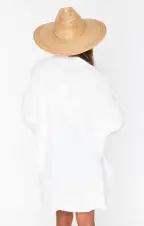 Johns Button Down Shirt ~ White Linen(XS)