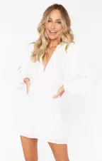 Kidman Mini Dress ~ White Sprinkle Sequins(XS)