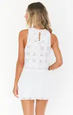 Lucy Skirt ~ White Daisy Crochet(XS)