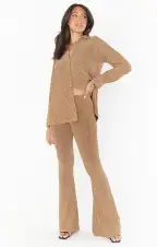 On Time Tunic ~ Gold Shimmy Shine(XS)