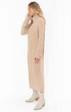 Montreal Midi Dress ~ Taupe Cable Knit(XS)