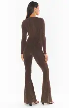 Martina Wrap Jumpsuit ~ Squiggle Sparkle Knit(XS)