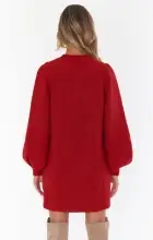 Dixon Sweater Dress ~ Red Knit(XS)
