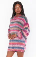 Timothy Tunic Sweater ~ Ombre Space Dye Knit(XS)