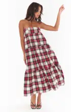 Melody Maxi Skirt ~ Winter Plaid(XS)