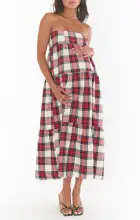 Melody Maxi Skirt ~ Winter Plaid(XS)