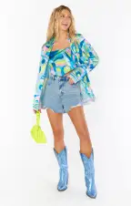 Scarf Top ~ Go Go Luxe Satin(XS)