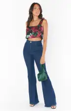 Tara Crop Top ~ Holly Bloom Sequin(XS)