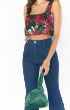 Tara Crop Top ~ Holly Bloom Sequin(XS)