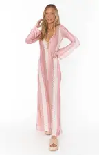Vacay Coverup ~ Pink Groovy Knit(XS)