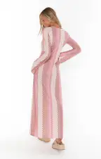 Vacay Coverup ~ Pink Groovy Knit(XS)