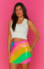 Roxanne Mini Skort ~ Miami Beaded Sequins(XS)