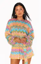 Sure Thing Mini Dress ~ Wavy Sequins(XS)