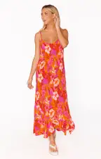 Uptown Slip Dress ~ Maui Mai Tai(XS)