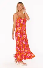 Uptown Slip Dress ~ Maui Mai Tai(XS)