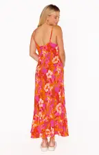 Uptown Slip Dress ~ Maui Mai Tai(XS)
