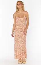 Uptown Slip Dress ~ Beachy Blossom(XS)