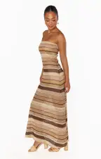 Taylor Tube Dress ~ Neutral Crochet(XS)