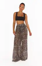 Jet Setter Pants ~ Cheetah Mesh(XS)