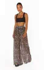 Jet Setter Pants ~ Cheetah Mesh(XS)
