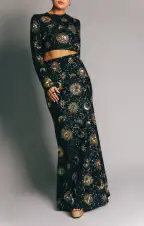 RSVP Skirt ~ Celestial Sequins Black(XS)