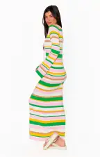 Vacay Maxi Dress ~ Multi Rib Knit(XS)