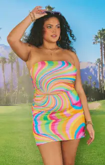 Tripper Mini Dress ~ Tropical Tripper(XS)
