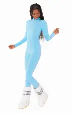 Lodge Onesie ~ Powder Blue Rib Knit(XS)