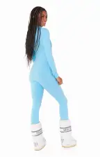 Lodge Onesie ~ Powder Blue Rib Knit(XS)