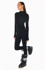 Lodge Onesie ~ Winter Rib Black(XS)