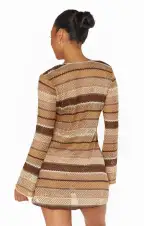 Vacay Mini Coverup ~ Neutral Crochet(XS)