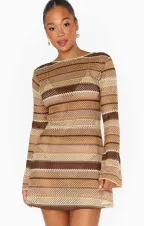 Vacay Mini Coverup ~ Neutral Crochet(XS)