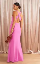 Rachel Maxi Dress ~ Pink Lilac Stretch(XS)