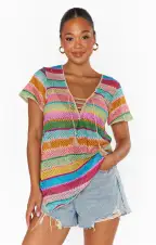 Travel Coverup ~ Multi Crochet(XS)