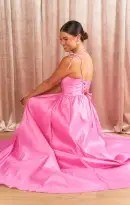 Juliet Maxi Dress ~ Pink Taffeta(XS)